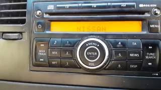 NISSAN Car Radio Stereo System Code Solution  Decoding Stereo [upl. by Selway]