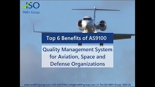 Top 6 Benefits of AS9100  Quality Management System for Aviation Space and Defense Organizations [upl. by Garap]