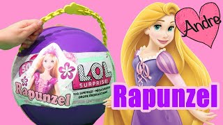 LOL Big Surprise DIY de Rapunzel  Muñecas y juguetes con Andre [upl. by Gearard]