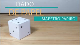 COMO HACER UN DADO DE PAPEL [upl. by Blumenfeld962]