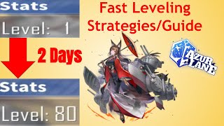 Azur Lane Fast Leveling StrategiesGuide [upl. by Yrocal970]