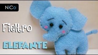 Elefante Tutorial  Fieltro o Paño lenci [upl. by Asirrak683]