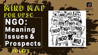 MindMaps for UPSC  NGO Meaning Issues amp Prospects Polity amp Governance [upl. by Ayocal]