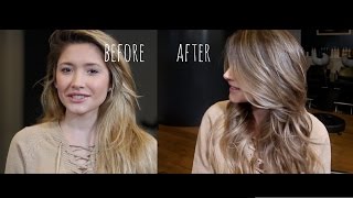 BLONDE TO BRUNETTE  REVERSE BALAYAGE  HAIR COLOUR CORRECTION [upl. by Ahseryt786]