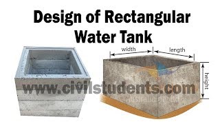 Design of Rectangular Water Tank [upl. by Asit]