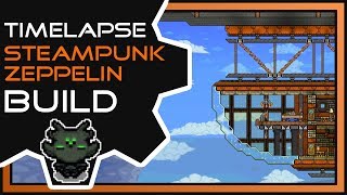 Steampunk Airship “Equinox”  Timelapse Build  Terraria [upl. by Onilecram]