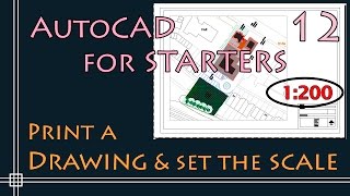 AutoCAD 2D  How to Scale a drawing  PART 2 Printing using Layout [upl. by Uhayile]