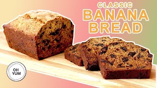 Professional Baker Teaches You How To Make BANANA BREAD [upl. by Etnomed255]