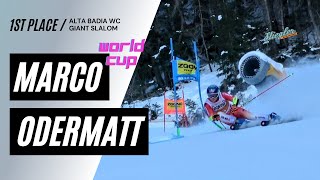 Marco Odermatt WC GS Alta Badia 121723 [upl. by Hufnagel]