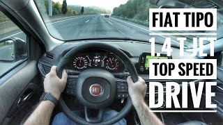 Fiat Tipo 14 TJet SDesign 2019  POV Drive on German Autobahn  Top Speed Drive [upl. by Beetner]