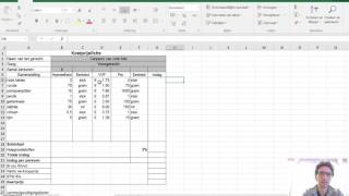 Het maken van een kostprijsfiche [upl. by Akimat]