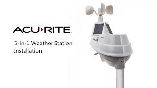 AcuRite Weather Station Setup and Install [upl. by Eicam]