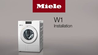 Waschmaschine W1 Installation I Miele [upl. by Enirahtak77]