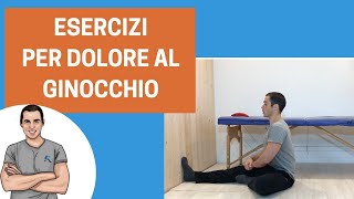 Esercizi per dolore al ginocchio [upl. by Harlene]