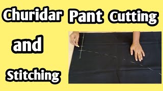 Churidar pant cutting and stitching easy method for beginners  Malas Studio [upl. by Aneet]