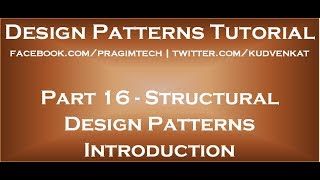 Structural Design Patterns Introduction [upl. by Yasmine]