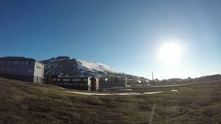 Midnight Sun in Longyearbyen Svalbard Norway [upl. by Lleynad]