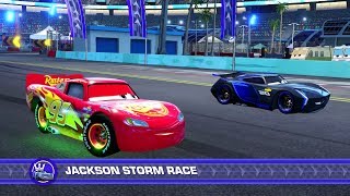 Cars 3 Driven to Win PS4 Gameplay  Lightning McQueen vs Jackson Storm Hard Mode [upl. by Adina90]