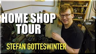 Home Shop Machinist Tour Stefan Gotteswinter [upl. by Eillod]