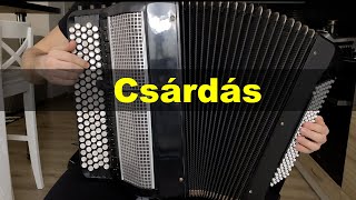 Csárdás  Vittorio Monti  Button Accordion Cover [upl. by Irah]