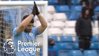 Sergio Aguero scores v Everton in Manchester City farewell  Premier League  NBC Sports [upl. by Odnanreh]