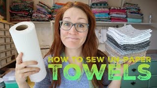 How to sew Unpaper Towels with Billettes Baubles [upl. by Rauch]