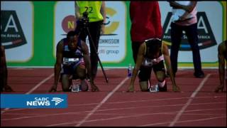 Akani Simbine wins the mens 100m finals beating Wayde van Niekerk [upl. by Akers]