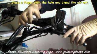 Goldwing Clutch Bleeding Tip [upl. by Nasaj]