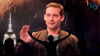 Las MEJORES REACCIONES del Público al ver a TOBEY MAGUIRE [upl. by Armahs]