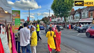 Mini Gujarat in London  London walk in Ealing Road  Wembley 4K HDR [upl. by Gottfried381]