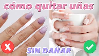 Como QUITAR uñas ACRÍLICAS en casa FÁCIL Y SIN DAÑAR ♥ Jimena Aguilar [upl. by Eedahs]