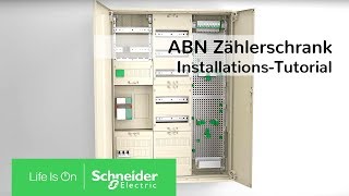 Tutorial ABN Zählerschrank Installation  Schneider Electric Deutschland [upl. by Nwahsram]