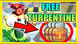 HOW TO GET FREE TURPENTINE  Roblox Bee Swarm Simulator [upl. by Ressan]