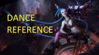 Jinxs Dance reference  League of Legends LOL Dance [upl. by Apollus]