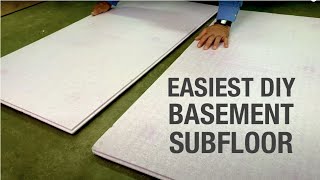 Easiest DIY Basement Subfloor [upl. by Terencio]