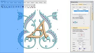 Creating monograms with Wilcoms EmbroideryStudio [upl. by Lenee977]