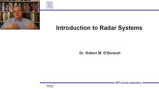 Introduction to Radar Systems – Lecture 1 – Introduction Part 1 [upl. by Pals]