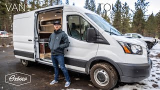 VAN TOUR  Professionally Converted Ford Transit 250 Ready for Adventure [upl. by Vinaya]