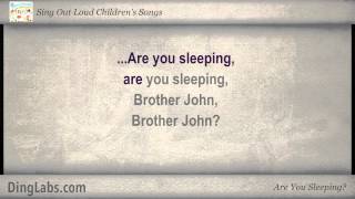 Are You Sleeping  Sing Out Loud Childrens Songs  with Lyrics [upl. by Aseral]