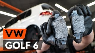 Comment remplacer des plaquettes de frein arrière sur VW GOLF 6 5K1 TUTORIEL AUTODOC [upl. by Loni]