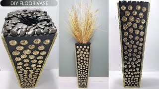 DIY Tall Floor Vase  Flower Vase DIY  How To Make Tall Floor Vase At Home [upl. by Aicelaf]