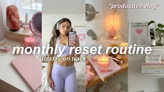 MONTHLY RESET ROUTINE ⭐️ deep cleaning organization amp self care [upl. by O'Rourke]