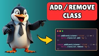 How to Add or Remove Class in Javascript [upl. by Zolnay]