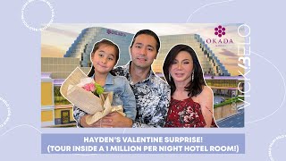 HAYDEN’S VALENTINE SURPRISE TOUR INSIDE A 1 MILLION PER NIGHT HOTEL ROOM   Vicki Belo [upl. by Mehetabel]