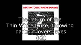 Station to Station  David Bowie  Lyrics [upl. by Azaria857]