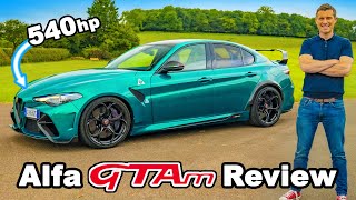 Alfa Romeo Giulia GTAm review  the ultimate performance saloon [upl. by Glogau465]