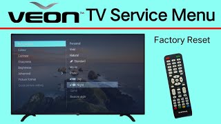 Veon TV  How To Open Service Menu Veon TV and LCD  Veon TV Factory Reset Mode  Service Mode [upl. by Joyan244]