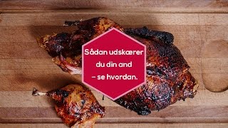 Udskæring af and  Sådan parterer du en andesteg [upl. by Tnahs403]