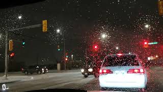 Winnipeg Winter Night Manitoba Canada [upl. by Chubb]