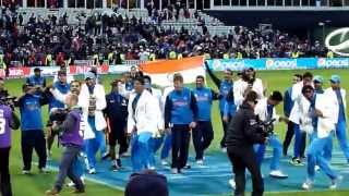 India Cricket Celebrate Champions Trophy 2013  Edgbaston [upl. by Maag634]